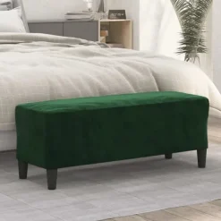 vidaXL Balkongmöbler>Bänk mörk 100x35x41 cm sammet