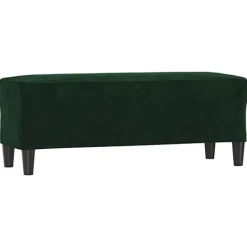 vidaXL Balkongmöbler>Bänk mörk 100x35x41 cm sammet