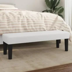 vidaXL Balkongmöbler>Bänk 100x30x30 cm konstläder