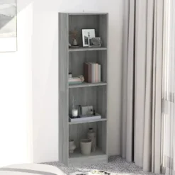 vidaXL Hyllor>Bokhylla 4 hyllor sonoma 40x24x143 cm konstruerat trä