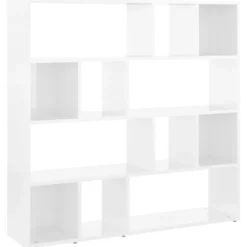 vidaXL Hyllor>Bokhylla/Rumsavdelare högglans 105x24x102 cm