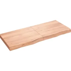 vidaXL Kontorsmöbler>Bordsskiva ljus 120x50x(2-6) cm behandlad massiv ek