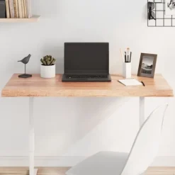 vidaXL Kontorsmöbler>Bordsskiva ljus 100x50x(2-4) cm massivt trä levande kant