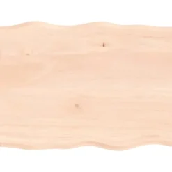 vidaXL Kontorsmöbler>Bordsskiva 80x60x2 cm obehandlad massiv ek levande kant