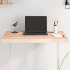vidaXL Kontorsmöbler>Bordsskiva 80x60x(2-4) cm obehandlad massiv ek levande kant