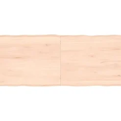 vidaXL Sideboards>Bordsskiva 140x60x(2-6) cm obehandlad massiv ek levande kant