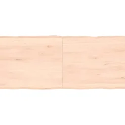 vidaXL Sideboards>Bordsskiva 140x60x(2-6) cm obehandlad massiv ek levande kant
