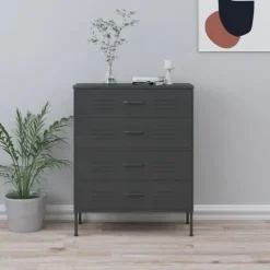 vidaXL Byråer>Byrå 80x35x101,5 cm stål