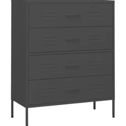 vidaXL Byråer>Byrå 80x35x101,5 cm stål