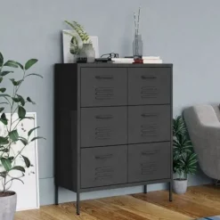 vidaXL Byråer>Byrå 80x35x101,5 cm stål