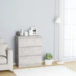 vidaXL Byråer>Byrå betong 60x35x76 cm konstruerat trä