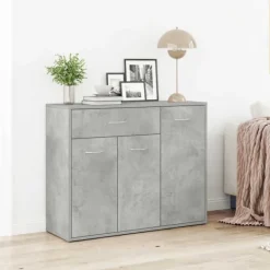 vidaXL Skåp>Byrå betong 88x30x70 cm konstruerat trä