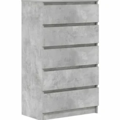 vidaXL Byråer>Byrå betong 60x36x103 cm konstruerat trä