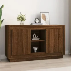 vidaXL Tv-Bänkar>Byrå ek 102x35x60 cm konstruerat trä