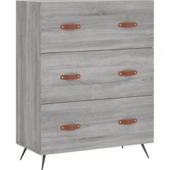 vidaXL Byråer>Byrå sonoma 69,5x34x90 cm konstruerat trä