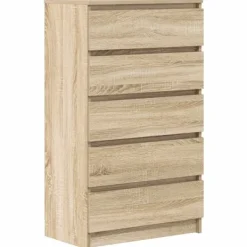 vidaXL Byråer>Byrå sonoma-ek 60x36x103 cm konstruerat trä