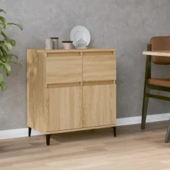 vidaXL Sideboards>Byrå sonoma-ek 60x35x70 cm konstruerat trä