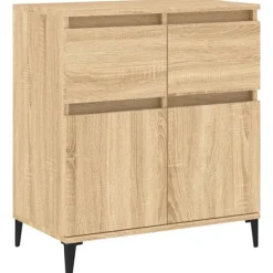 vidaXL Sideboards>Byrå sonoma-ek 60x35x70 cm konstruerat trä