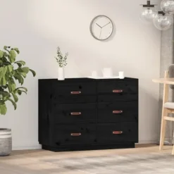 vidaXL Byråer>Byrå 100x40x75 cm massiv furu