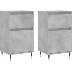 vidaXL Byråer>Byråer 2 st betong 40x35x70 cm konstruerat trä