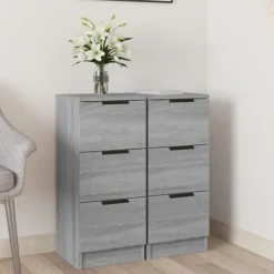 vidaXL Byråer>Byråer 2 st sonoma 30x30x70 cm konstruerat trä