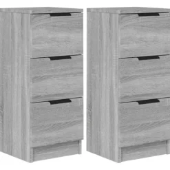 vidaXL Byråer>Byråer 2 st sonoma 30x30x70 cm konstruerat trä