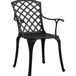 vidaXL Balkongmöbler>Caféset 3 delar gjuten aluminium