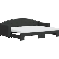 vidaXL Soffor>Dagbädd med madrasser utdragbar 80x200 cm tyg