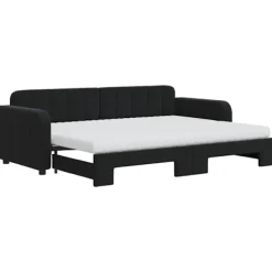 vidaXL Soffor>Dagbädd utdragbar med madrasser 80x200 cm sammet