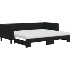 vidaXL Soffor>Dagbädd utdragbar och madrasser 90x200 cm sammet