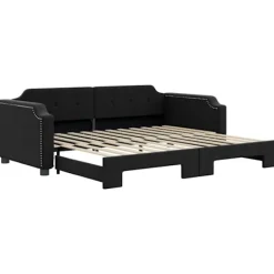 vidaXL Soffor>Dagbädd utdragbar 90x200 cm tyg