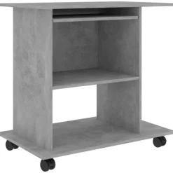 vidaXL Kontorsmöbler>Datorbord betong 80x50x75 cm konstruerat trä