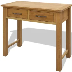 vidaXL Sminkbord>Ek toalettbord med pall