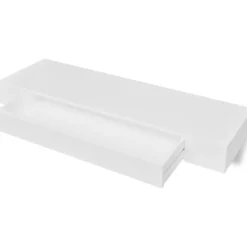 vidaXL Hyllor>Flytande vägghylla med låda MDF 80x25x8cm