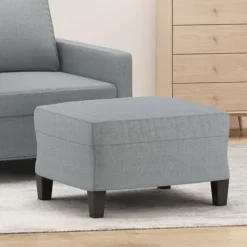 vidaXL Pallar>Fotpall Ljus 60x50x41 cm tyg