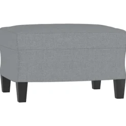 vidaXL Pallar>Fotpall Ljus 60x50x41 cm tyg