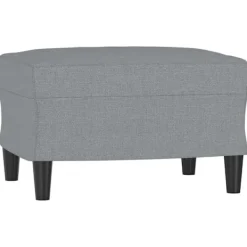 vidaXL Pallar>Fotpall Ljus 60x50x41 cm tyg