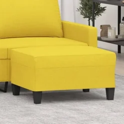 vidaXL Pallar>Fotpall ljus 70x55x41 cm tyg