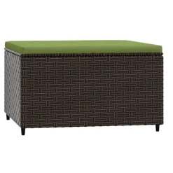 vidaXL Pallar>Fotpall med dyna för trädgården konstrotting