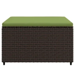 vidaXL Pallar>Fotpall med dyna för trädgården konstrotting