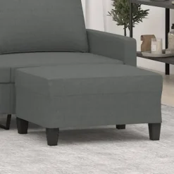 vidaXL Pallar>Fotpall mörk 70x55x41 cm tyg