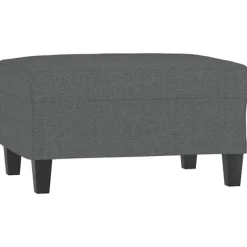 vidaXL Pallar>Fotpall mörk 70x55x41 cm tyg