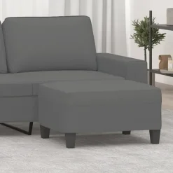 vidaXL Pallar>Fotpall mörk 70x55x41 cm mikrofiber tyg