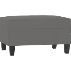 vidaXL Pallar>Fotpall mörk 70x55x41 cm mikrofiber tyg