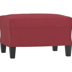 vidaXL Pallar>Fotpall vin 60x50x41 cm konstläder