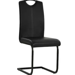 vidaXL Stolar>Fribärande matstolar 4 st konstläder