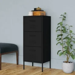 vidaXL Byråer>Förvaringsskåp 42,5x35x101,5 cm stål