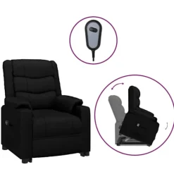 vidaXL Fåtöljer>Fåtölj med uppresningshjälp konstläder