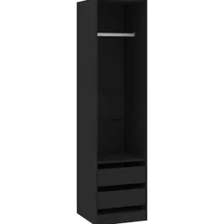 vidaXL Skåp>Garderob med lådor 50x50x200 cm konstruerat trä