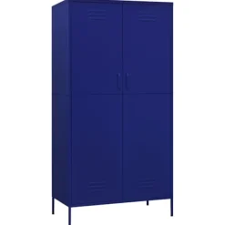 vidaXL Skåp>Garderob 90x50x180 cm marin stål